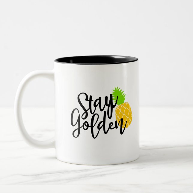 Stay golden Two-Tone coffee mug (Left)