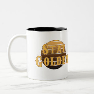 Stay golden vintage Two-Tone coffee mug