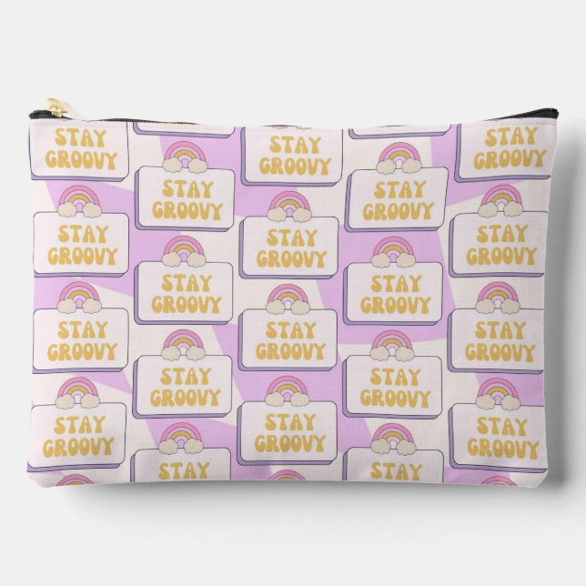 Stay Groovy Accessory Pouch (Front)