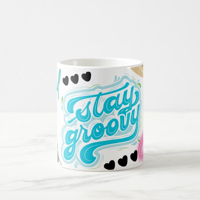 stay groovy coffee mug (Center)