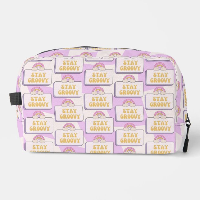 Stay Groovy Dopp Kit (Front)