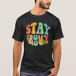 Stay Groovy Hippie Peace Sign Retro 60s 70s Men Wo T-Shirt