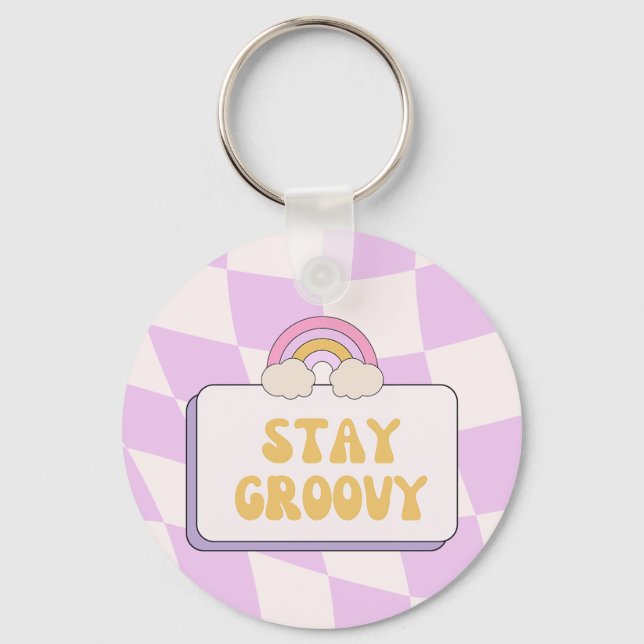 Stay Groovy Key Ring (Front)
