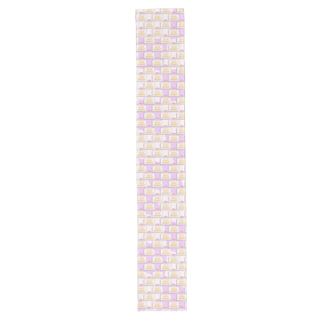 Stay groovy long table runner (Front)