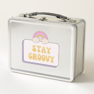 Stay Groovy Metal Lunch Box