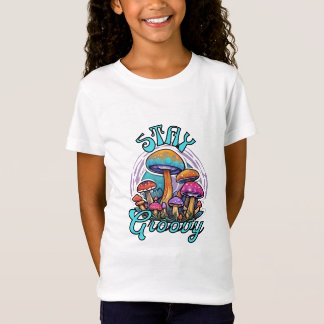 Stay Groovy Mushroom T-Shirt (Front)