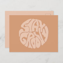 Stay Groovy Retro Beige