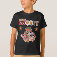 Stay Groovy Retro Mushroom & Daisy Flower Vintage