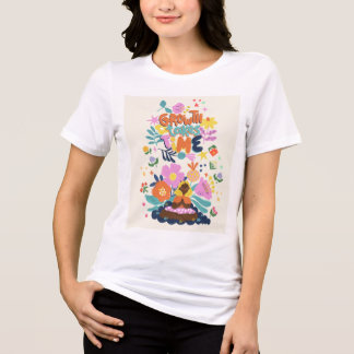 "Stay Groovy: Retro Vibes with a Motivational Twis Tri-Blend Shirt