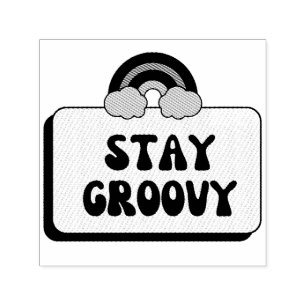 Stay Groovy Self-inking Stamp