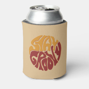 Stay Groovy with a Splash of Red and Yellow Can Cooler