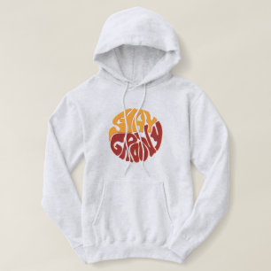 Stay Groovy with a Splash of Red and Yellow Hoodie