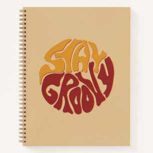 Stay Groovy with a Splash of Red and Yellow Notebook