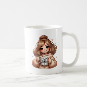 Stay Grounded Coffee Mug - Cosy Bubbly Girl with O
