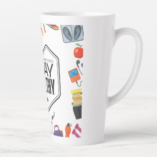 stay healthy motivational gym design  latte mug