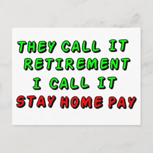 Stay Home Pay Postcard