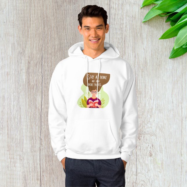 Stay Home Read More Books Book Lover Hoodie (Creator Uploaded)
