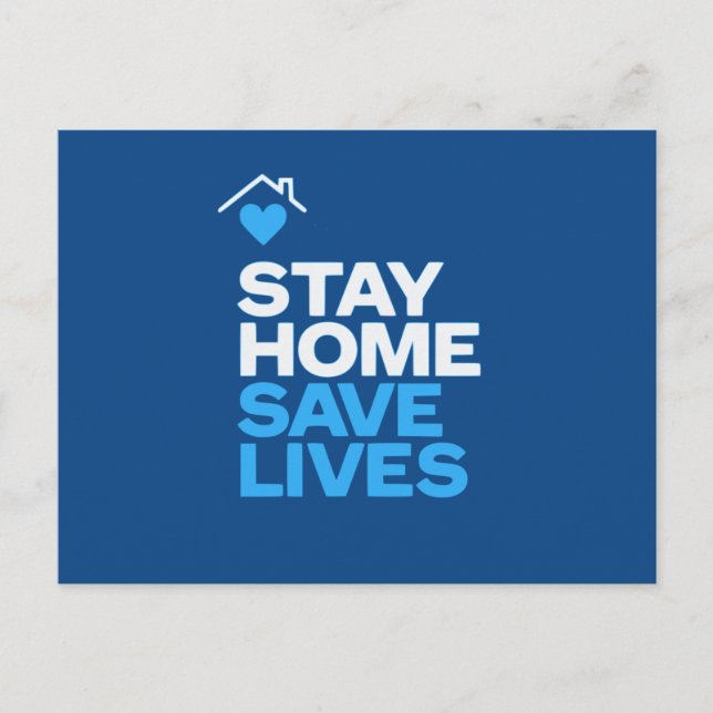 Stay Home Save Lives Postcard (Front)