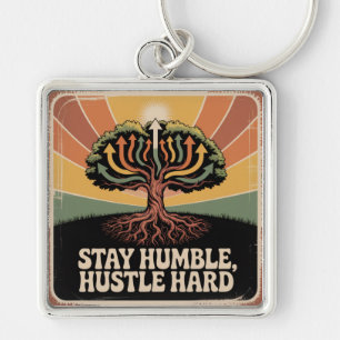 Stay Humble, Hustle Hard Key Ring