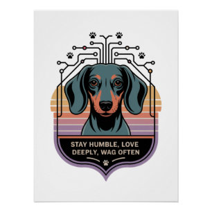Stay Humble, Love Deeply, Wag Often Poster