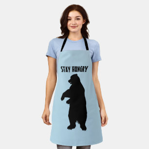 STAY HUNGRY GRIZZLY BEAR KITCHEN Apron FOR MOM 