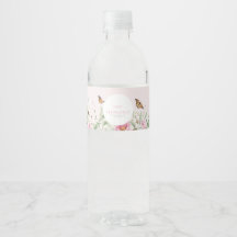 Stay Hydrated Peony Floral Wedding Water Bottle La