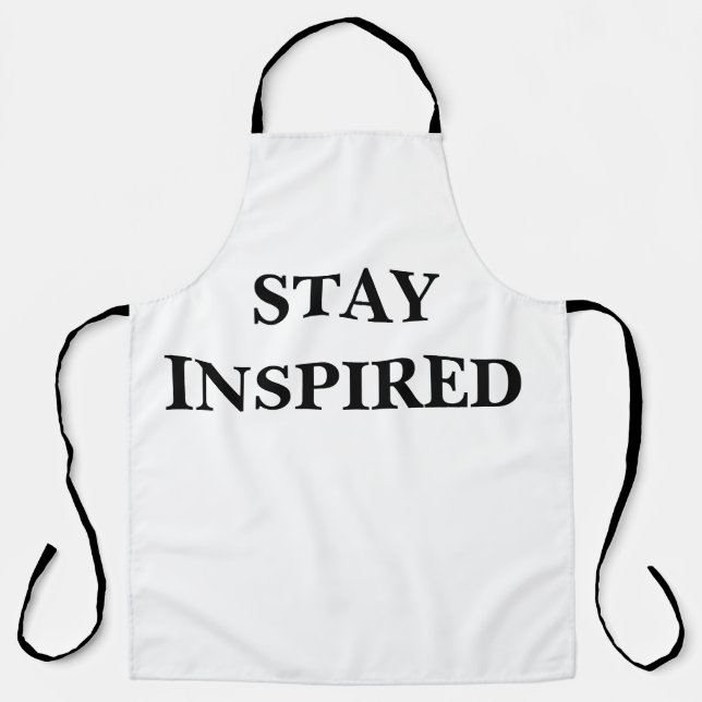 STAY INSPIRED All-Over Print Apron (Front)