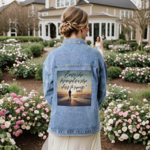 Stay Inspired – Motivational & Uplifting Designs Denim Jacket