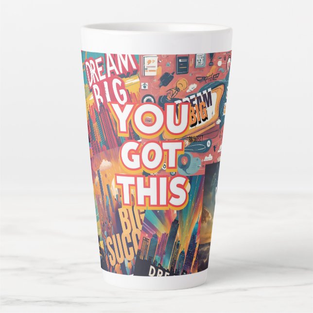 Stay Inspired – Motivational & Uplifting Designs Latte Mug (Front)