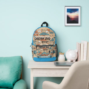 Stay Inspired – Motivational & Uplifting Designs Printed Backpack