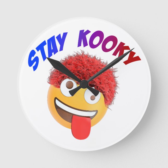 Stay Kooky Round Clock (Front)