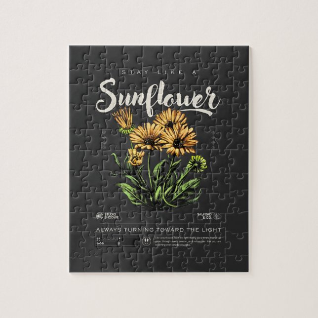 Stay Like a Sunflower Jigsaw Puzzle (Vertical)