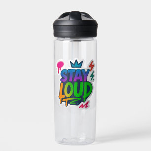 Stay Loud Graffiti Neon Artwork Water Bottle