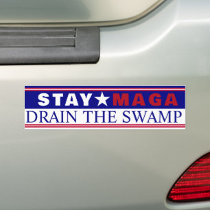 Stay MAGA Drain The Swamp Bumper Sticker