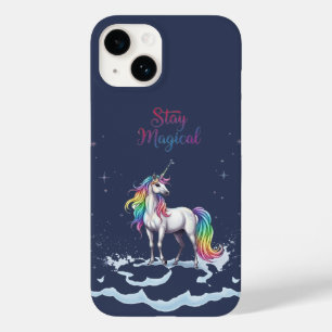 Stay Magical – Dreamy Unicorn Fantasy Quote Design Case-Mate iPhone 14 Case