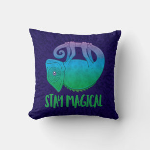 Stay Magical Levitating Chameleon Cushion