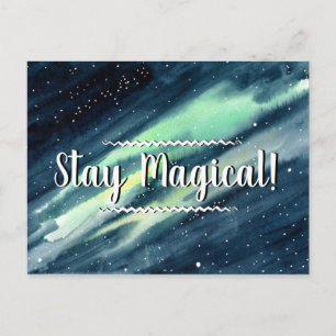 Stay Magical Northern Lights Postcard