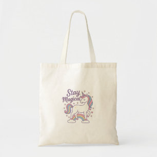 Stay Magical Unicorn Cute Pastel Fantasy Tote Bag
