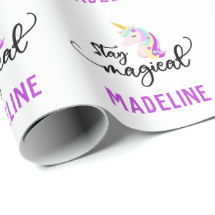 Stay Magical Unicorn Wrapping Paper