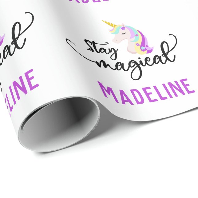 Stay Magical | Unicorn Wrapping Paper (Roll Corner)
