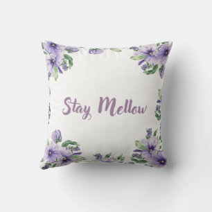 Stay Mellow Throw Pillows