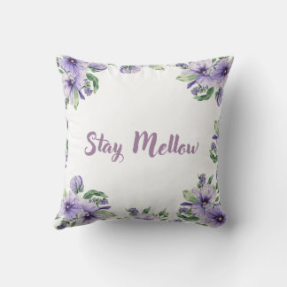 Stay Mellow Throw Pillows