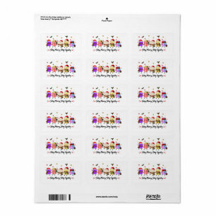 Stay Merry Stay Squishy Christmas Viral Squishies Label