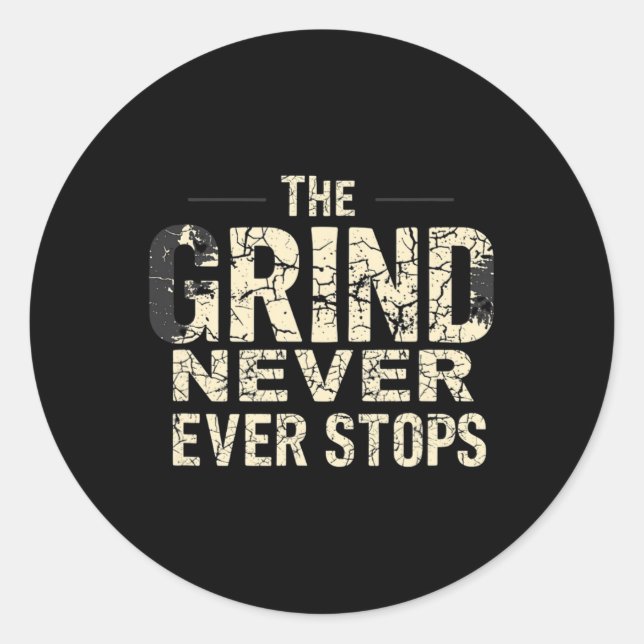 Stay Motivated  Classic Round Sticker (Front)