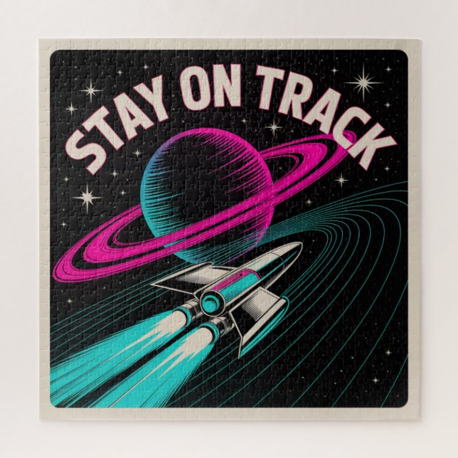 Stay On Track Jigsaw Puzzle (Vertical)