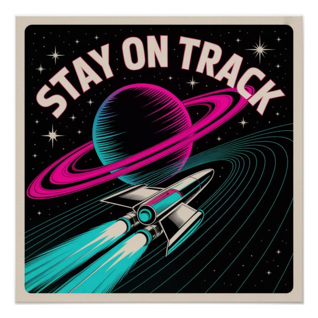 Stay On Track Poster (Front)
