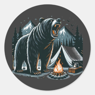 Stay out of my home classic round sticker