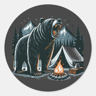 Stay out of my home classic round sticker