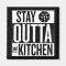 "Stay Outta the Kitchen" Pickleball Magnet