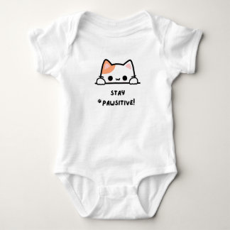 STAY PAWSITIVE BABY BODYSUIT